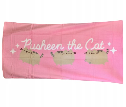 Ręcznik kąpielowy plażowy bawełniany Pusheen kot kotek 70x140