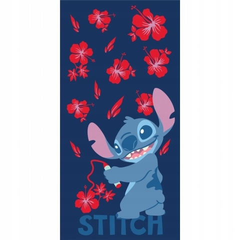Ręcznik kąpielowy plażowy bawełniany Stitch flowers Stich 70x140