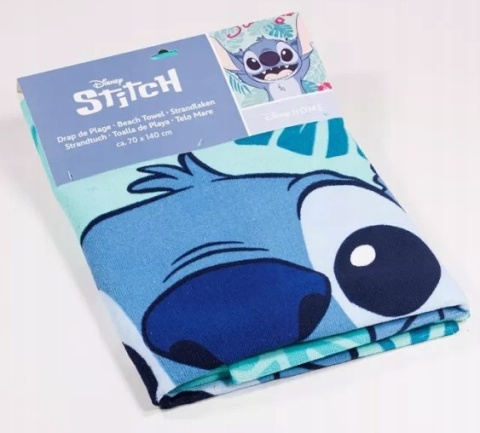 Ręcznik kąpielowy plażowy na basen szybkoschnący Stitch Stich 70x140