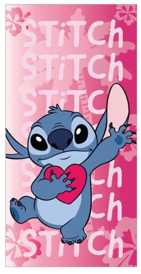 Ręcznik kąpielowy plażowy na basen szybkoschnący Stitch Stich l 70x140