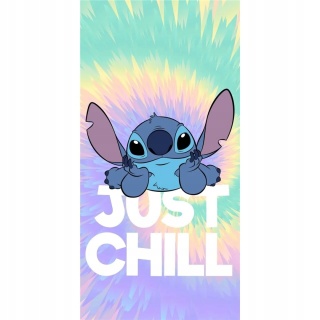 Ręcznik plażowy Stich szybkoschnący Lilo I Stitch tęczowy 70x140