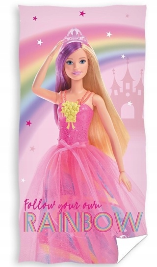 Ręcznik plażowy kapielowy BARBIE bawełna 70X140