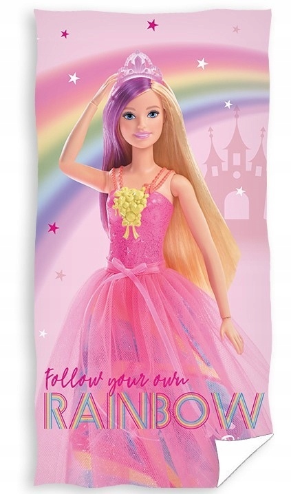 Ręcznik plażowy kapielowy BARBIE bawełna 70X140