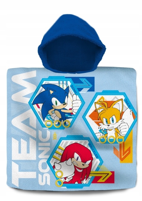 SONIC poncho ponczo ręcznik kąpielowy plażowy 60x120