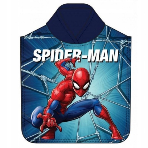 SPIDERMAN ponczo poncho ręcznik plażowy BAWEŁNA 50X100