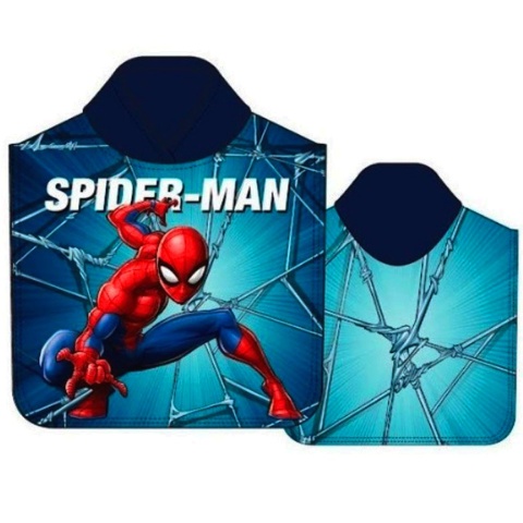 SPIDERMAN ponczo poncho ręcznik plażowy BAWEŁNA 50X100