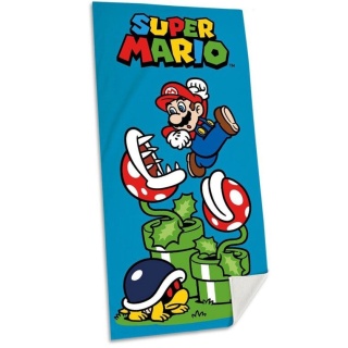 SUPER MARIO Ręcznik kąpielowy plażowy bawełniany 70x140