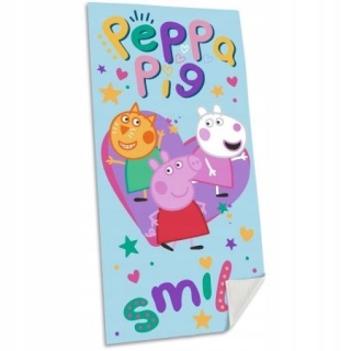 ŚWINKA PEPPA Ręcznik kąpielowy plażowy bawełniany 70x140