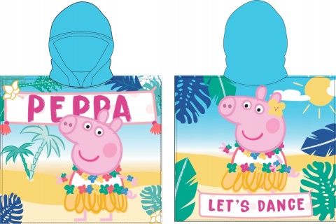 ŚWINKA PEPPA ponczo poncho ręcznik kąpielowy