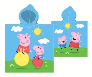 ŚWINKA PEPPA ponczo poncho ręcznik kąpielowy