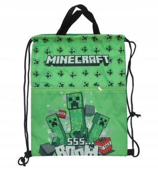 Worek na buty plecak sportowy gruby sznur Minecraft 42X35 cm