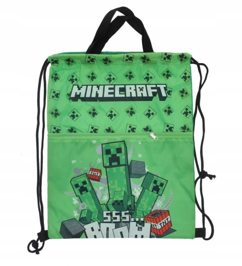 Worek na buty plecak sportowy gruby sznur Minecraft 42X35 cm