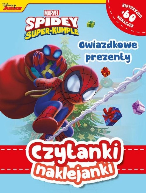 Czytanki naklejanki Gwiazdkowe prezenty Spidey super kumple 60 naklejek