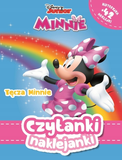 Czytanki naklejanki tęcza Minnie 42 naklejki