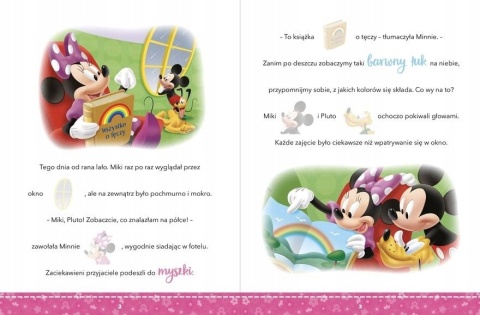 Czytanki naklejanki tęcza Minnie 42 naklejki