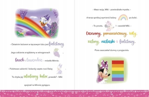 Czytanki naklejanki tęcza Minnie 42 naklejki