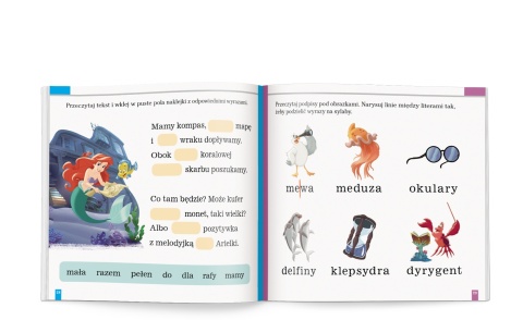 Disney Uczy Classic Kraina lodu Elementarz ćwiczenia litery naklejki