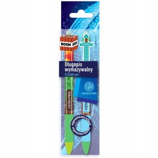 Długopis wymazywalny Astra OOPS! PIXEL miecz Boom 2 szt