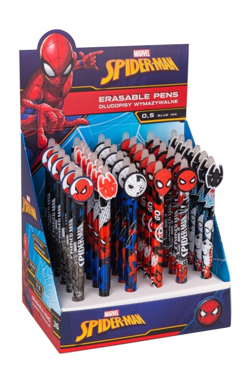 Długopis wymazywalny Spiderman zestaw 2 szt mix