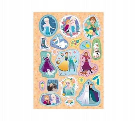 Kraina Lodu Mega kolorowanka brokatowe naklejki Frozen