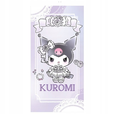 Kuromi kot Hello Kitty Ręcznik kąpielowy plażowy szybkoschnący 70x140