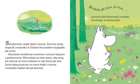 Muminek i zaginiona luneta czytanka z dużymi literami