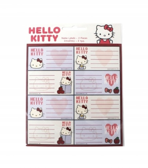 Naklejki nalepki na zeszyty 16 szt Hello Kitty