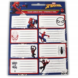 Naklejki nalepki na zeszyty 16 szt Spiderman
