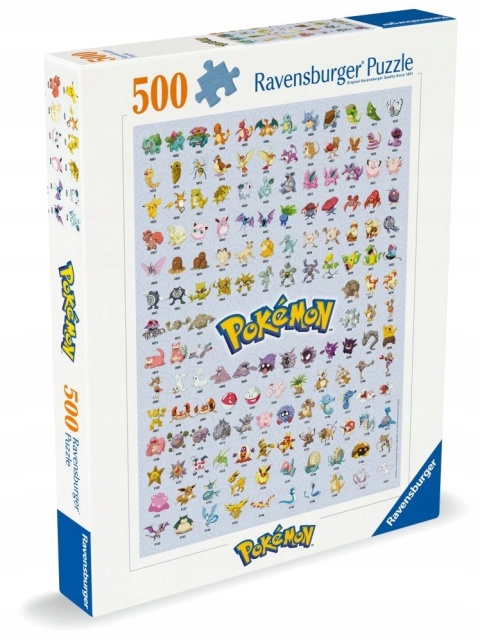 Puzzle 500 el Pokemon i ich ewolucje Ravensburger