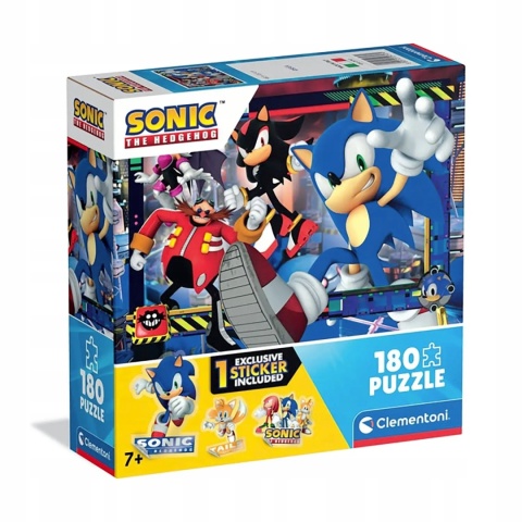 Puzzle super Color Clementoni 180 el SONIC 29797