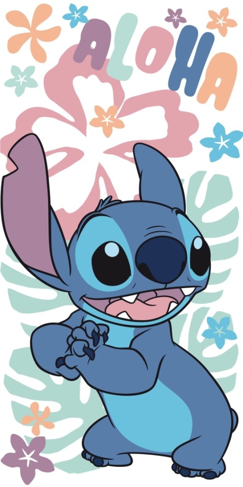 Ręcznik kąpielowy plażowy Lilo i Stitch bawełniany Hawaiian Stich 70x140
