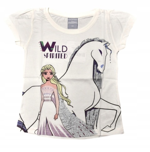 T-shirt bluzka dziecięca KRAINA LODU koszulka bawełniana dziewczęca 104 T-shirt bluzka dziecięca KRAINA LODU koszulka bawełniana dziewczęca 104