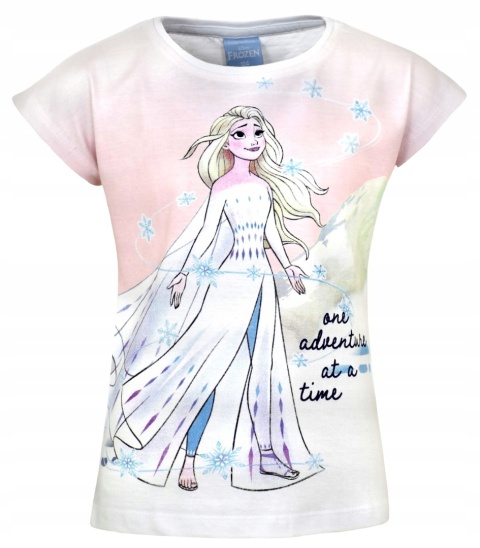 T-shirt bluzka dziecięca KRAINA LODU koszulka bawełniana dziewczęca 104