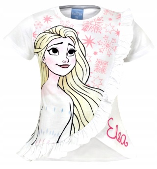 T-shirt bluzka dziecięca KRAINA LODU koszulka bawełniana dziewczęca 104