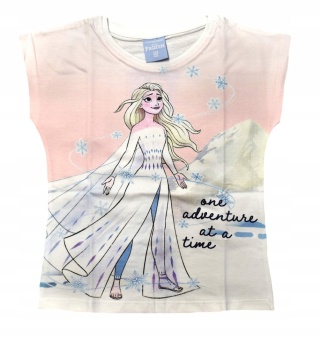 T-shirt bluzka dziecięca KRAINA LODU koszulka bawełniana dziewczęca 110
