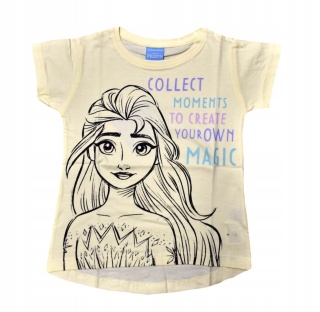 T-shirt bluzka dziecięca KRAINA LODU koszulka bawełniana dziewczęca 128