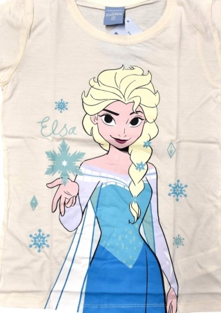 T-shirt bluzka dziecięca KRAINA LODU koszulka bawełniana dziewczęca 134
