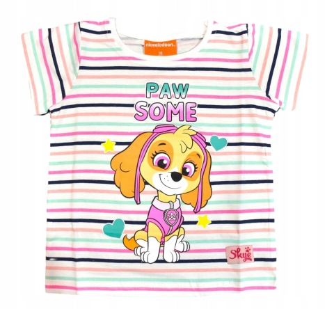 T-shirt bluzka dziecięca PSI PATROL SKYE koszulka bawełniana dziewczęca 104