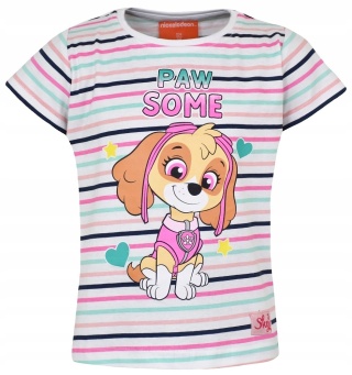 T-shirt bluzka dziecięca PSI PATROL SKYE koszulka bawełniana dziewczęca 110