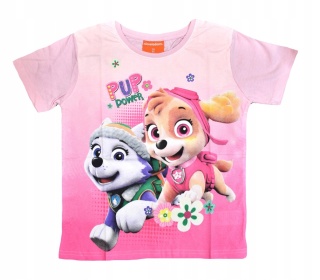 T-shirt bluzka dziecięca PSI PATROL SKYE koszulka bawełniana dziewczęca 128