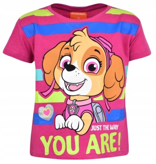 T-shirt bluzka dziecięca PSI PATROL SKYE koszulka bawełniana dziewczęca 128