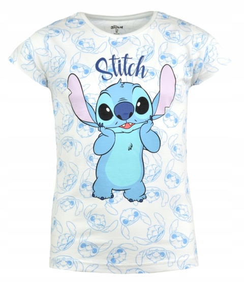 T-shirt dziecięcy LILO STITCH bluzka dziewczęca bawełniana 134 II GATUNEK