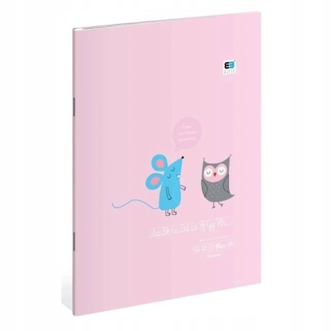 Zeszyt A4 32k 90g trzylinia kolorowa do nauki pisania wzory liter Interduk