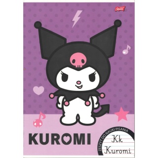 Zeszyt A4 trzy linia kolorowa do nauki pisania 32k Hello Kitty Kuromi 2szt