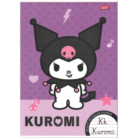 Zeszyt A4 trzy linia kolorowa do nauki pisania 32k Hello Kitty Kuromi 2szt