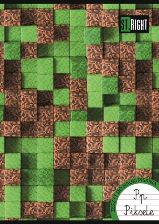 Zeszyt A4 trzy linia kolorowa do nauki pisania 32k Pixel Game Gamer