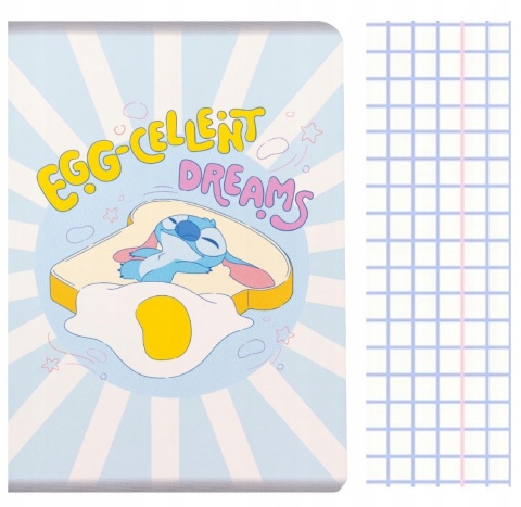 Zeszyt A5 Stitch w kratkę 60 kartek LILO I STICH kanapka