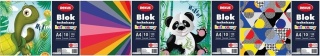 Blok techniczny kolorowy A4 10 kartek 150 g/m2 Rexus