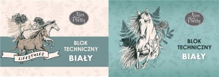 Blok techniczny koń konie A4 20 kartek 170g biały Beniamin