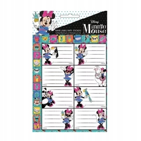 Naklejki nalepki na zeszyty 16 szt MYSZKA MINNIE
